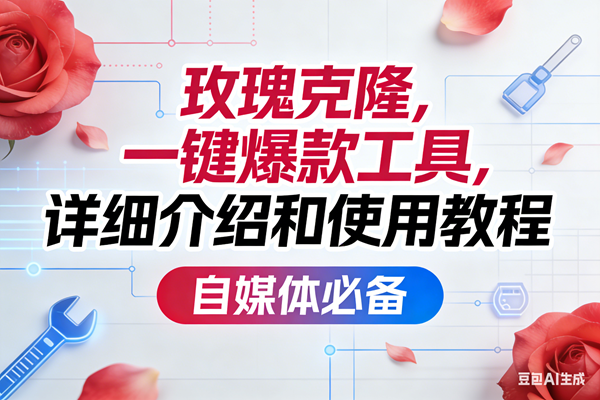 （16757期）玫瑰克隆，一键爆款工具详细介绍和使用教程，自媒体必备